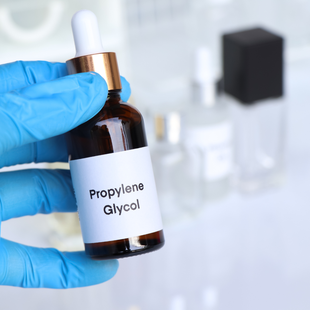 Propylene Glycol on Bottle